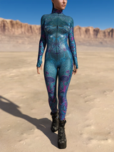 Snake Zentai Suit Women's Jumpsuit Festival Bodysuit Halloween Costume Rave Outfit Cosplay
