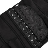 Lady Cataline's Black Ruffled Lace Gothic Overbust Corsets