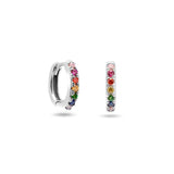 Colourful Zircon Gold Stud Earrings Mix'n'Match