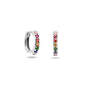 Colourful Zircon Gold Stud Earrings Mix'n'Match