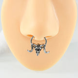 Surgical Steel Septum Ring Hoop Nose Rings Hinged Clicker Tragus Cartilage Ear Stud Piercing Jewellery