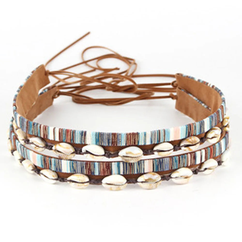 Cowrie Shell Hat Band Belts