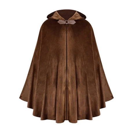 Short Medieval Velvet Capelet Hooded Cloak Renaissance Cape