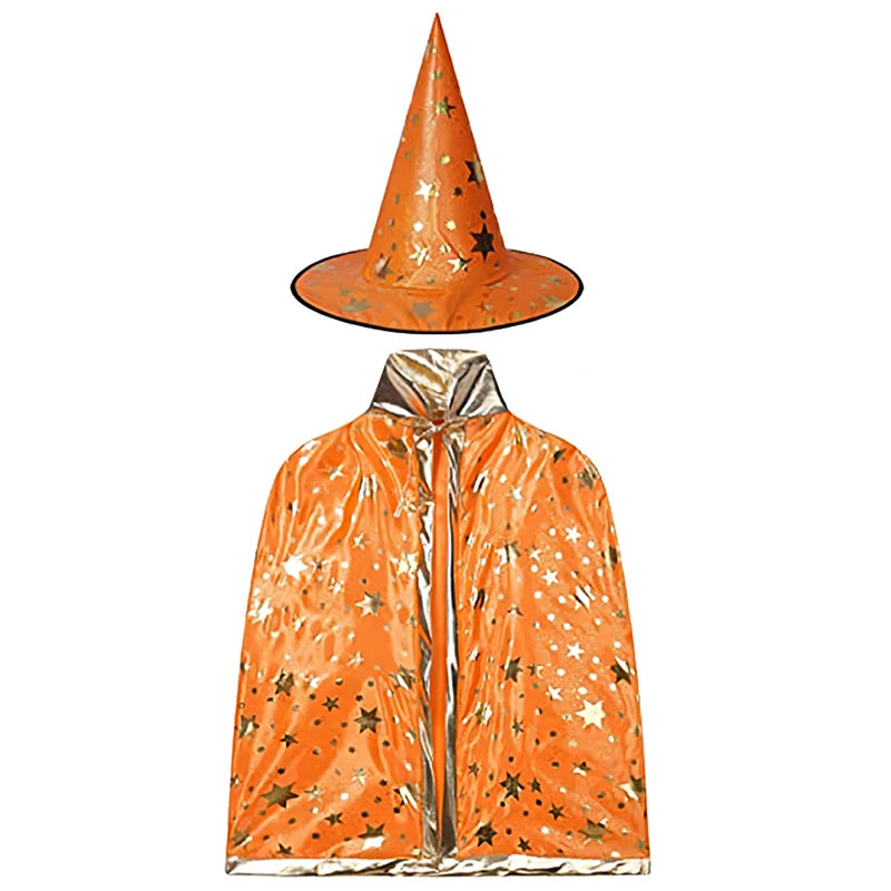 Orange Witch Halloween Cosplay Tiered Cake Dress