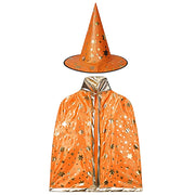 Orange Witch Halloween Cosplay Tiered Cake Dress