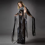 Lassiter's Sequins Long Tassel Wings Unisex Party Cape