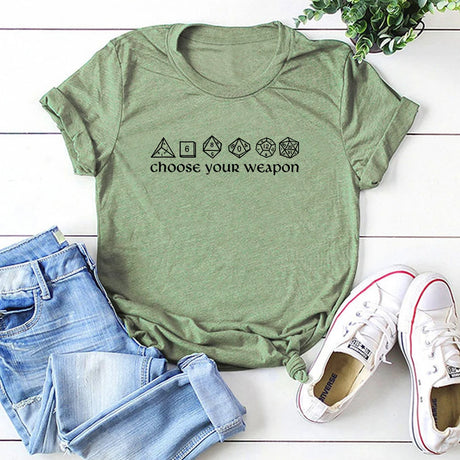 Choose Your Weapon DnD Gamer T-shirt