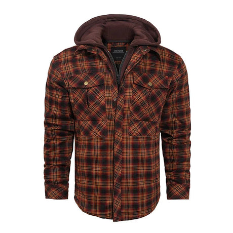 Woodsman Cotton Plaid Hooded Jacket Thick Warm Winter Plaid Shirts