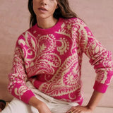 Tropical Winter Sweater Wool Mohair Blend