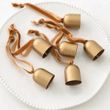 6PCS Iron Christmas Bell Pendant Crisp Sound Pinecone Bell Wind Chimes
