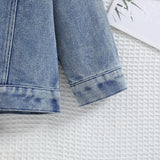 Cousin Crew and Sisters Letter Printed Denim Jackets for Girls