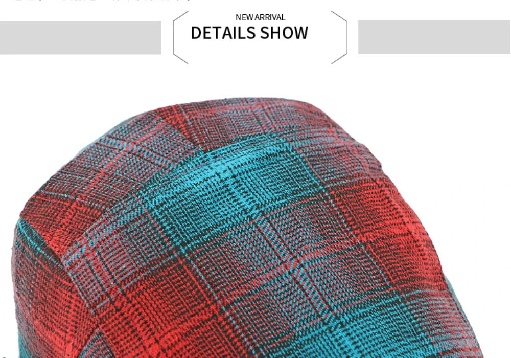 Bright Plaid Ivy Beret Caps