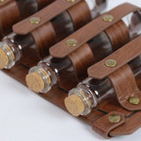 Apothecarist Medieval Leather Vial Holder Alchemy Potion Bottle Carrier for LARP Cosplay Belt Accessory