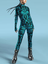 Snake Zentai Suit Women's Jumpsuit Festival Bodysuit Halloween Costume Rave Outfit Cosplay