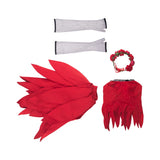 Miss Acacia Disguise Cosplay Costume Red Dancing Dress With Headgear Halloween Costumes