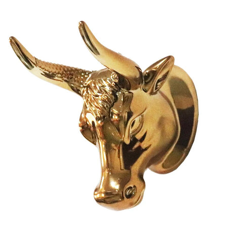Gilded Guitar Hook Ox Head Hanging Storage Ukulele Stringed Musical Instrument Display Hook