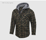 Woodsman Cotton Plaid Hooded Jacket Thick Warm Winter Plaid Shirts