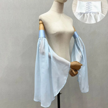 Long Tulle Detachable Sleeves