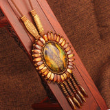 Handmade Beaded Leather Boho Necklaces