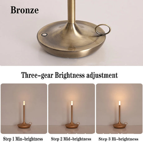Molly's Magic Candle Lamps Rechargeable Wireless Touch Lamp