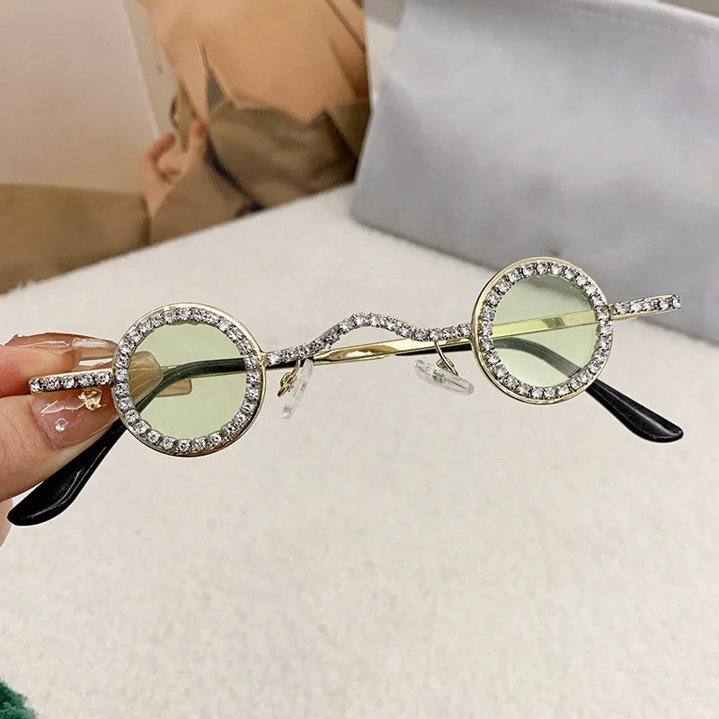 Diamond Dots Round Sunglasses