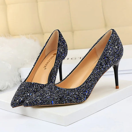 Magical Glittery High Heels in EIGHT Colours