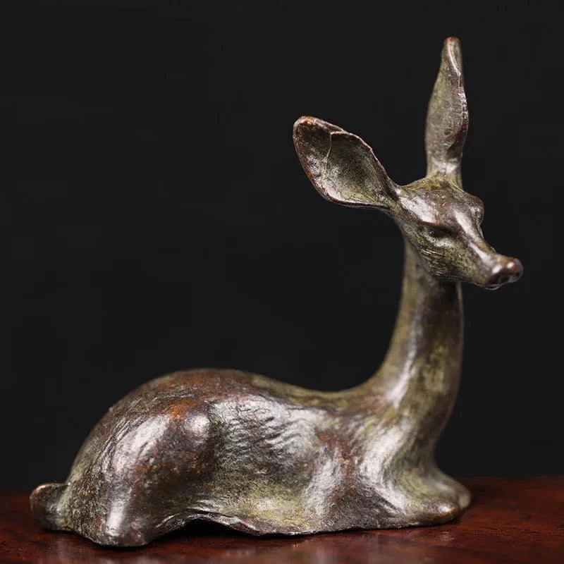 Sitting Deer Tea Pet