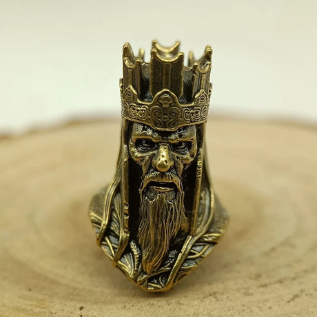 Pope Brass Paracord Bead Dreadlock Beard Beard