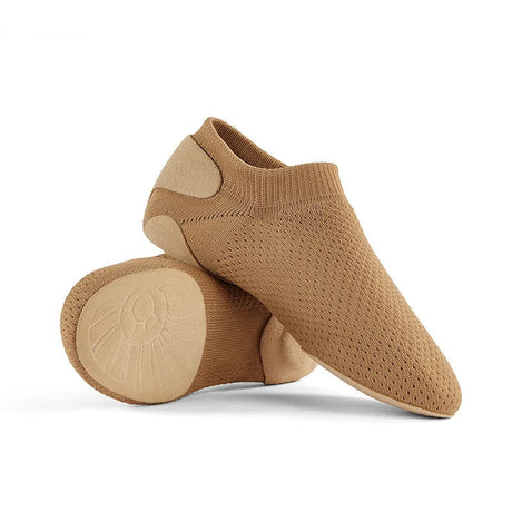 Dance Practice Shoes Latin Ballroom Jazz Tango Ballet Training Teaching Knitted Flat Shoes