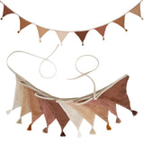Children's Bunting 10 Triangle Flags with Tassles Party Decor Carnival Banner Garland 2.6M/8.5FT