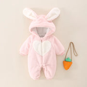 Easter Bunny Baby Toddler Rompers with Carrot Bag