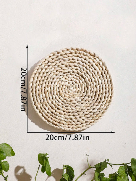 Seagrass Wall Basket Boho Home Decoration Handmade Natural Wall Art
