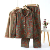 Sunday Mornings Paisley Pyjamas 2 Piece Cotton Loungewear Sleepwear