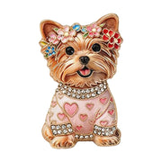 Scotty Dog Brooches 4 Colours
