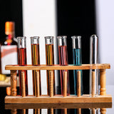 The Mad Scientist's Alchemy Bamboo Test Tube Holder Rack