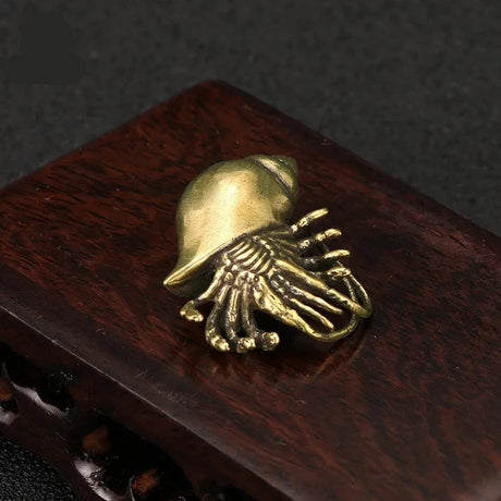 Copper Hermit Crab Tea Pet Metal Figurines