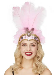 Carnival Feather Headband Mardi Gras Costume