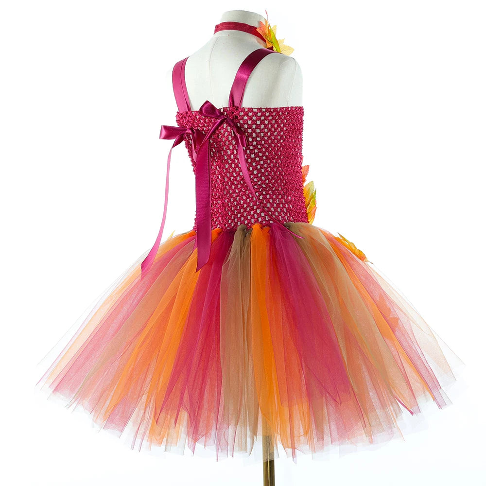 Fall Fairy Costume Forest Woodland Autumn Fairy Tutu Dress Up Maple Leaves