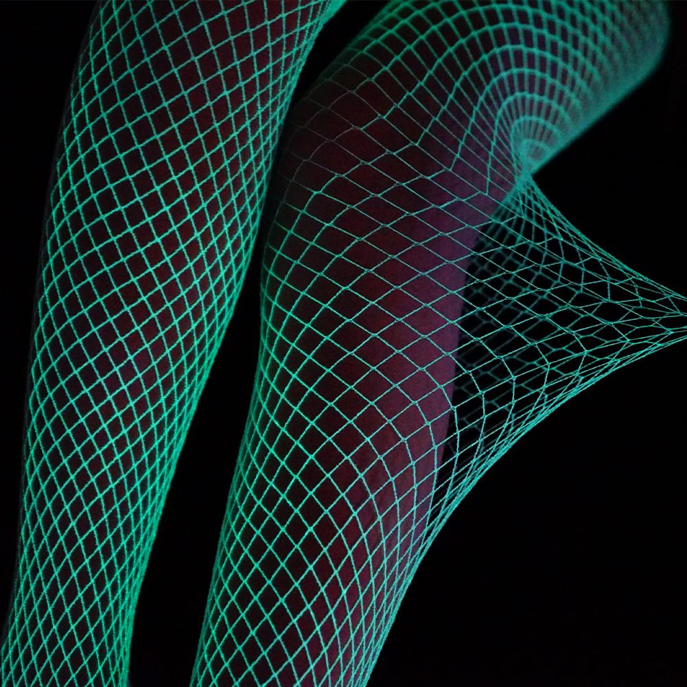 Glow in the Dark Fishnet Stockings and Body Suits