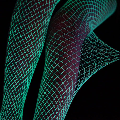 Glow in the Dark Fishnet Stockings and Body Suits