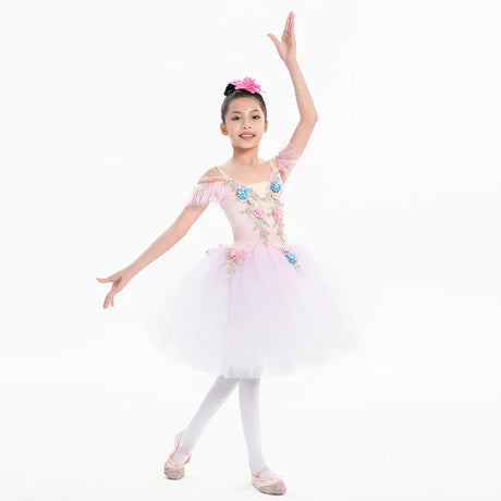 Spring Fae Ballet Performance Tutu Dresses