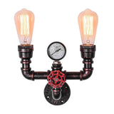 Industrial Water Pipe Wall Lights Lamp Sconce Lighting