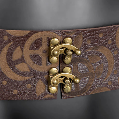 Steampunk Winged Shoulder Armour Leather Bracers Cosplay Costumes