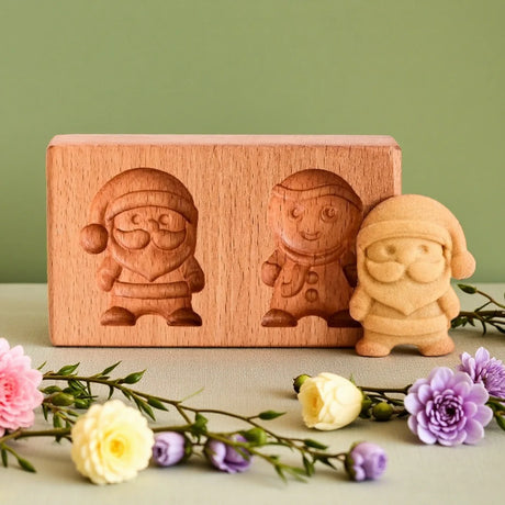 Gardener's Treats Wooden Cookie Moulds Baking Press Embossing Tools Gifts