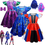 Descendants 3 Mal Evie Costumes for Girls Cosplay Costume