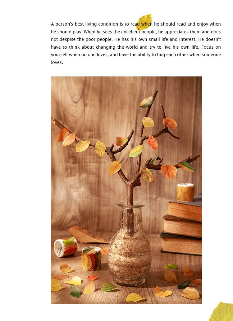 Fallen Leaves Stickers Washi Tape