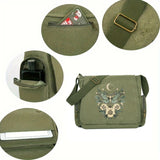 Luna Moth Butterfly Print Canvas Shoulder Bag Crossbody Messenger Bag
