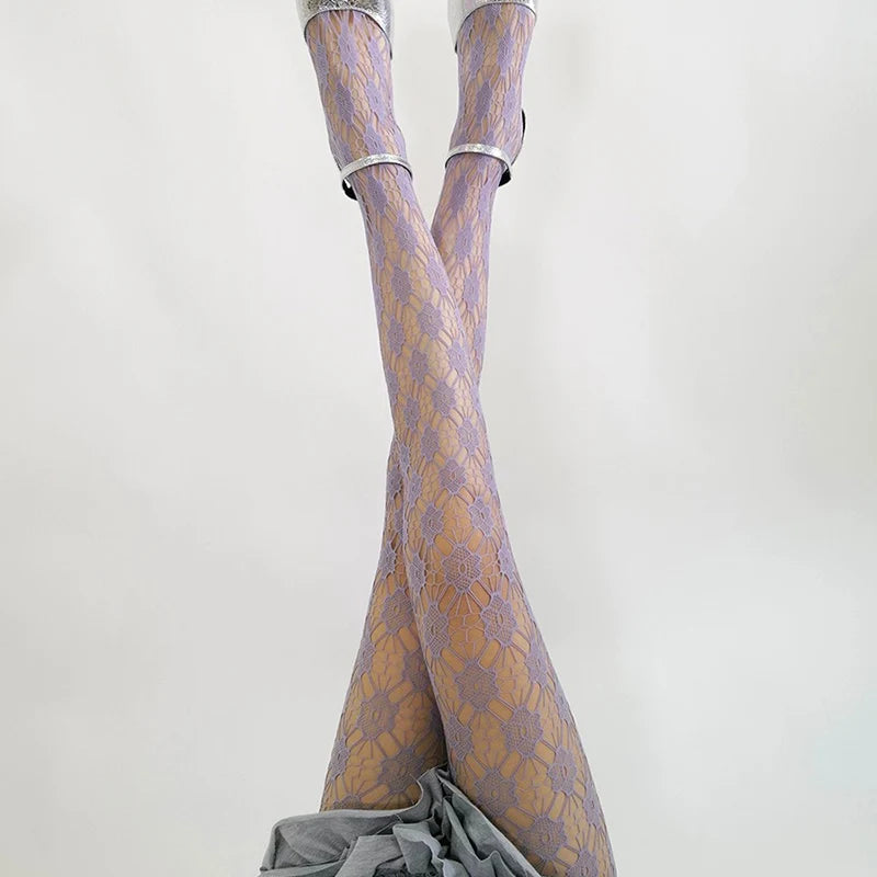 Sweet Sakura Lace Fish Net Stockings Pantyhose