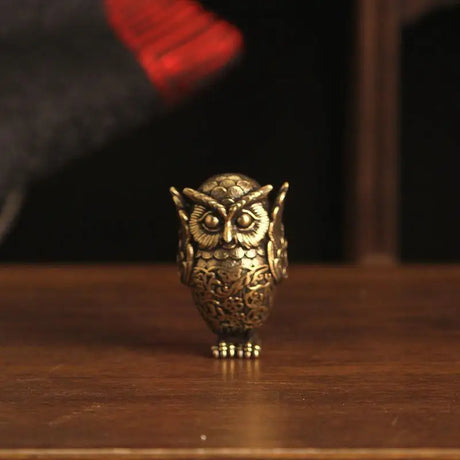 See No Evil, Hear No Evil, Speak No Evil Brass Owl Statues Tea Pets