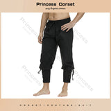 Medieval Pants Viking Costume Pirate Trousers Lace Up Renaissance LARP Cosplay